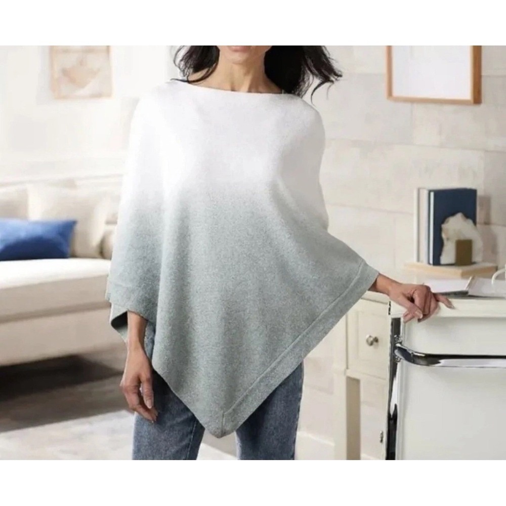 Barefoot Dreams CozyChic Ultra Lite Ombre Poncho One Size